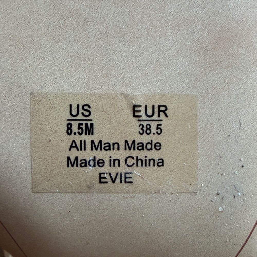 Sam Edelman Evie Cream Leather Woven Block Heel Slingback Sandal Women's 8.5 - Picture 6 of 13